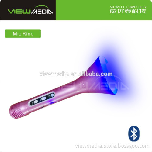 Mic King 2016 fashion Karaoke Microphone with Bluetooth Speaker